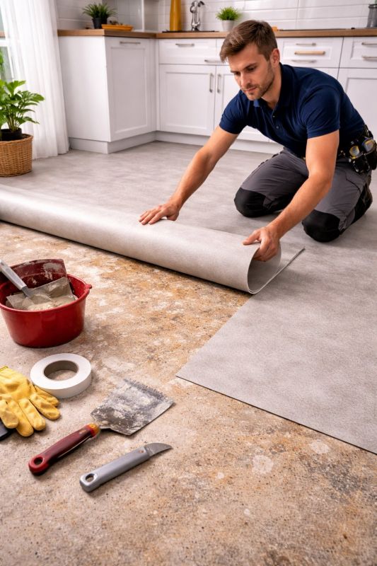 Linoleum Floor Installation in North Plains, OR